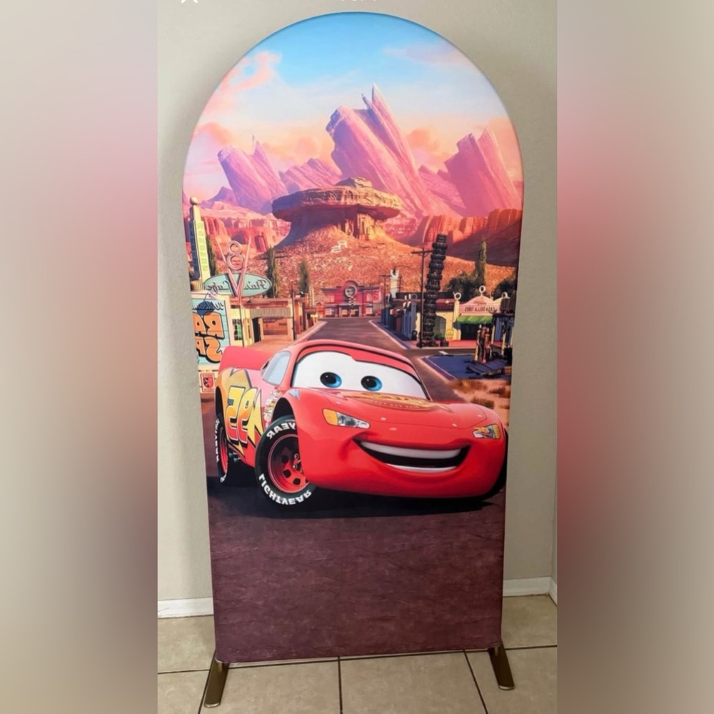 Disney Cars Arch Backdrop Cover